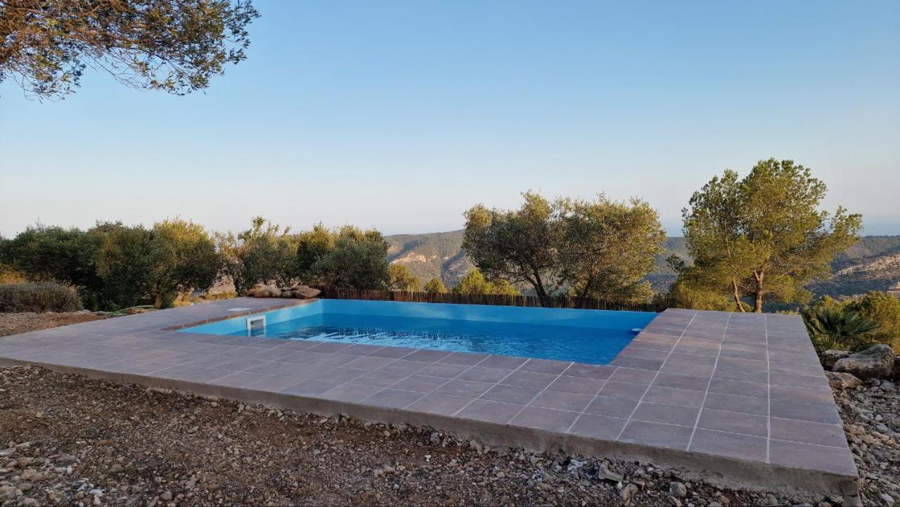 La Cueva De Miravet - Villa De Lujo En La Cima De La Montana Con Vistas Al Mar Cabanes  Luaran gambar