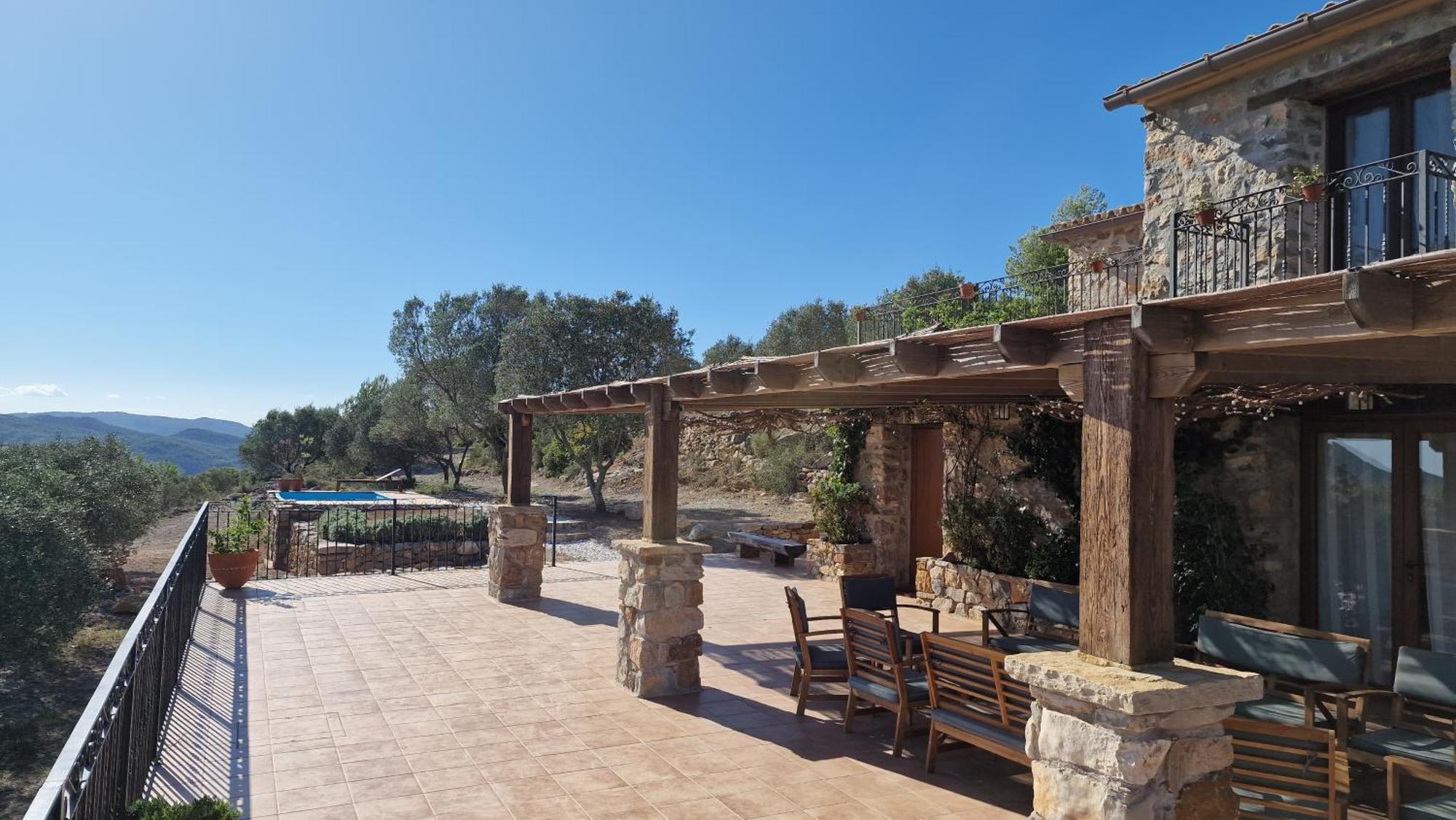 La Cueva De Miravet - Villa De Lujo En La Cima De La Montana Con Vistas Al Mar Cabanes  Luaran gambar